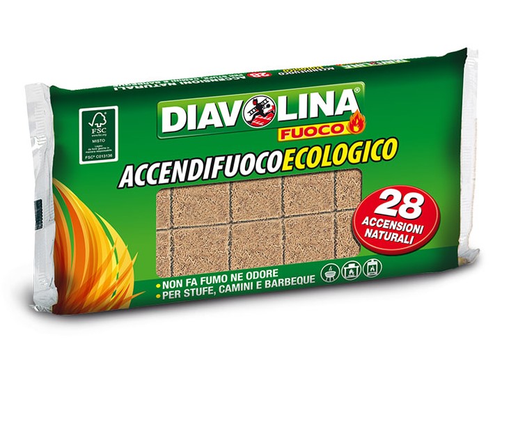 Diavolina 28 Cubi Accendifuoco