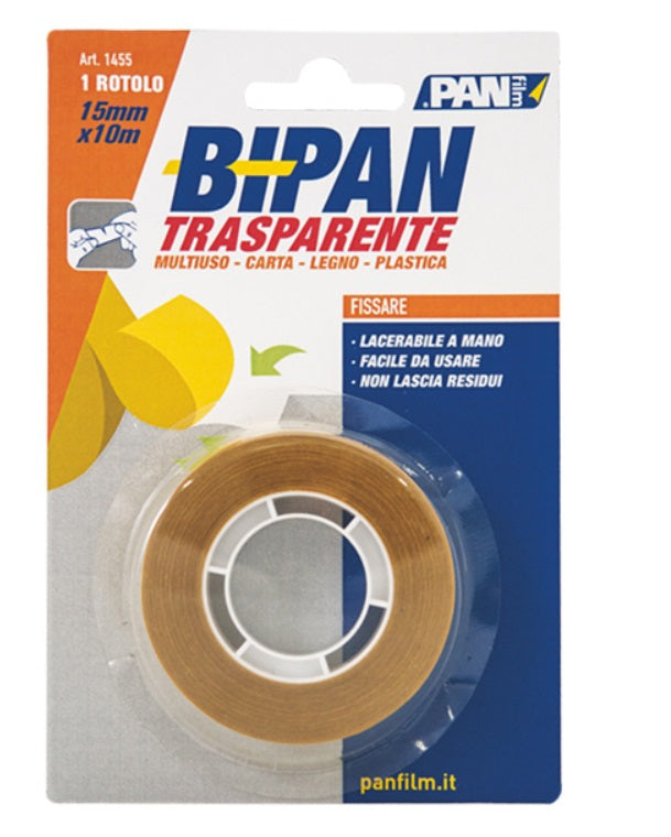 Biadesivo Trasparente Bipan 15Mmx10M