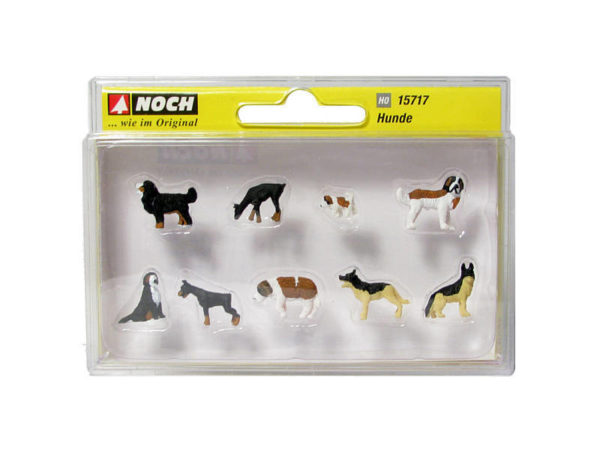 Cani Set Noch modellini decorativi di cani in miniatura per collezionismo e modellismo - DeMatteis.it