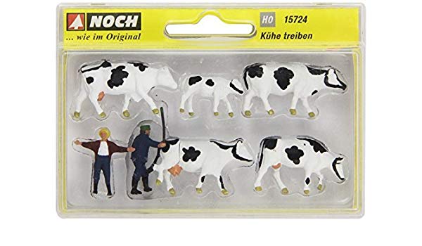 Mucche E Pastore Noch Per Presepe set figurine in miniatura scala HO per modellismo e decorazioni natalizie - DeMatteis.it