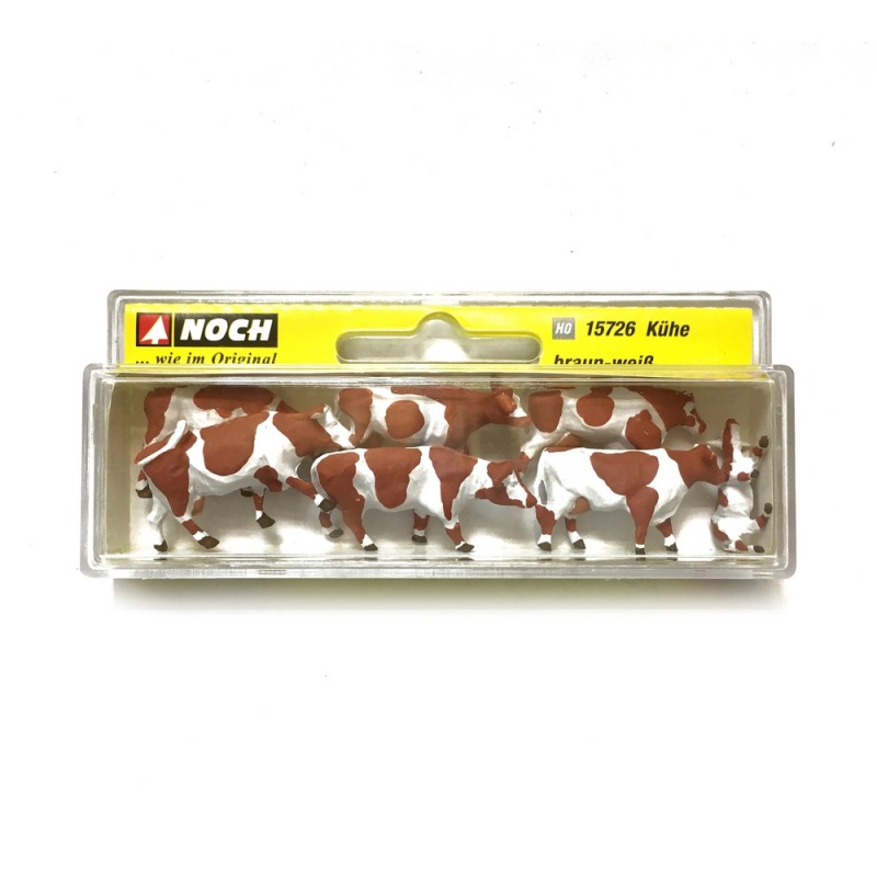 Mucche Noch per presepe in miniatura scala HO modello 15726 set figurine bovini - DeMatteis.it