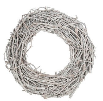 Grapewood Wreath D40 Dj White