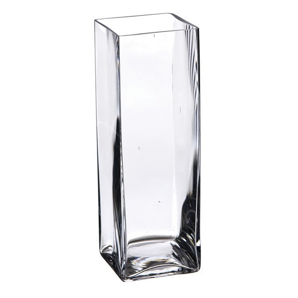 Vaso Quadrato Vetro 10X10X30 Cm