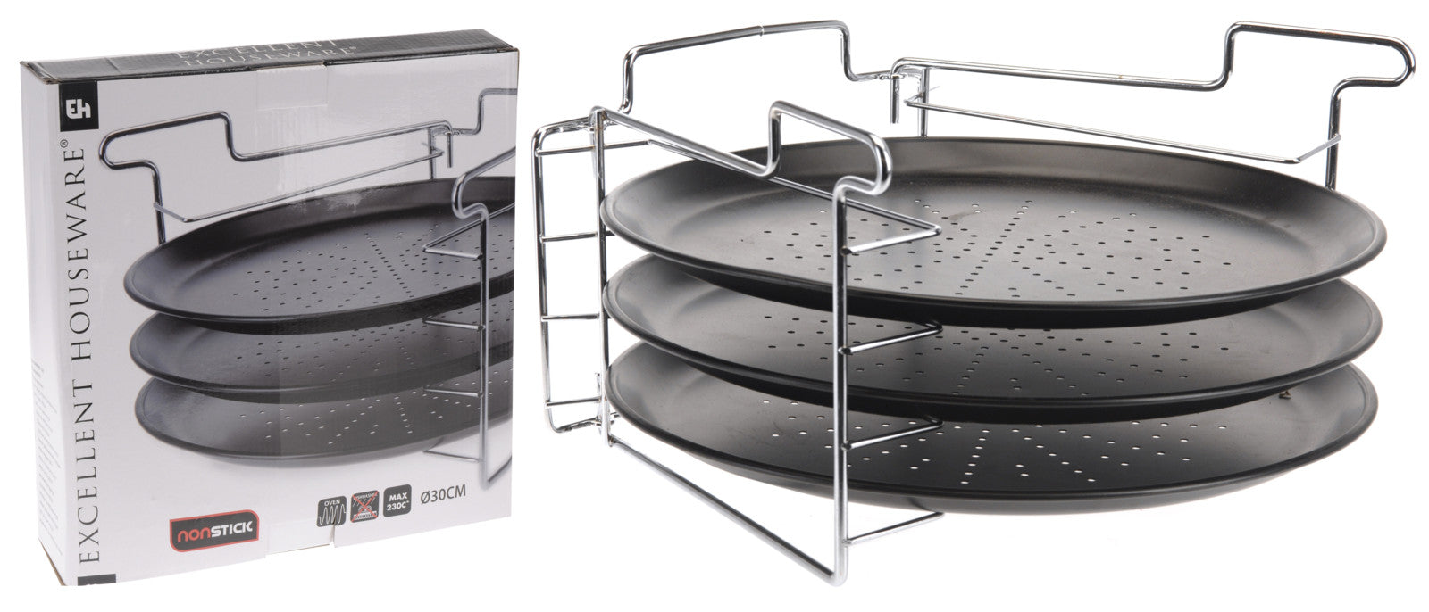 Set 4 Teglia Pizza