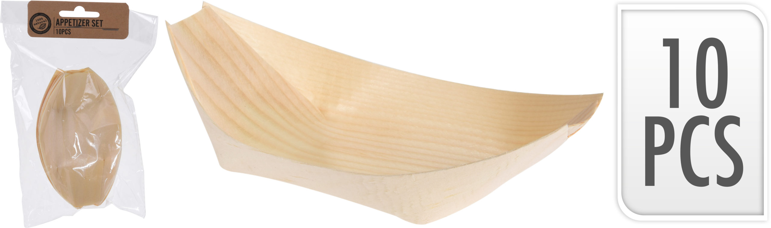 Set 10 Ciotoline Legno 11 Cm