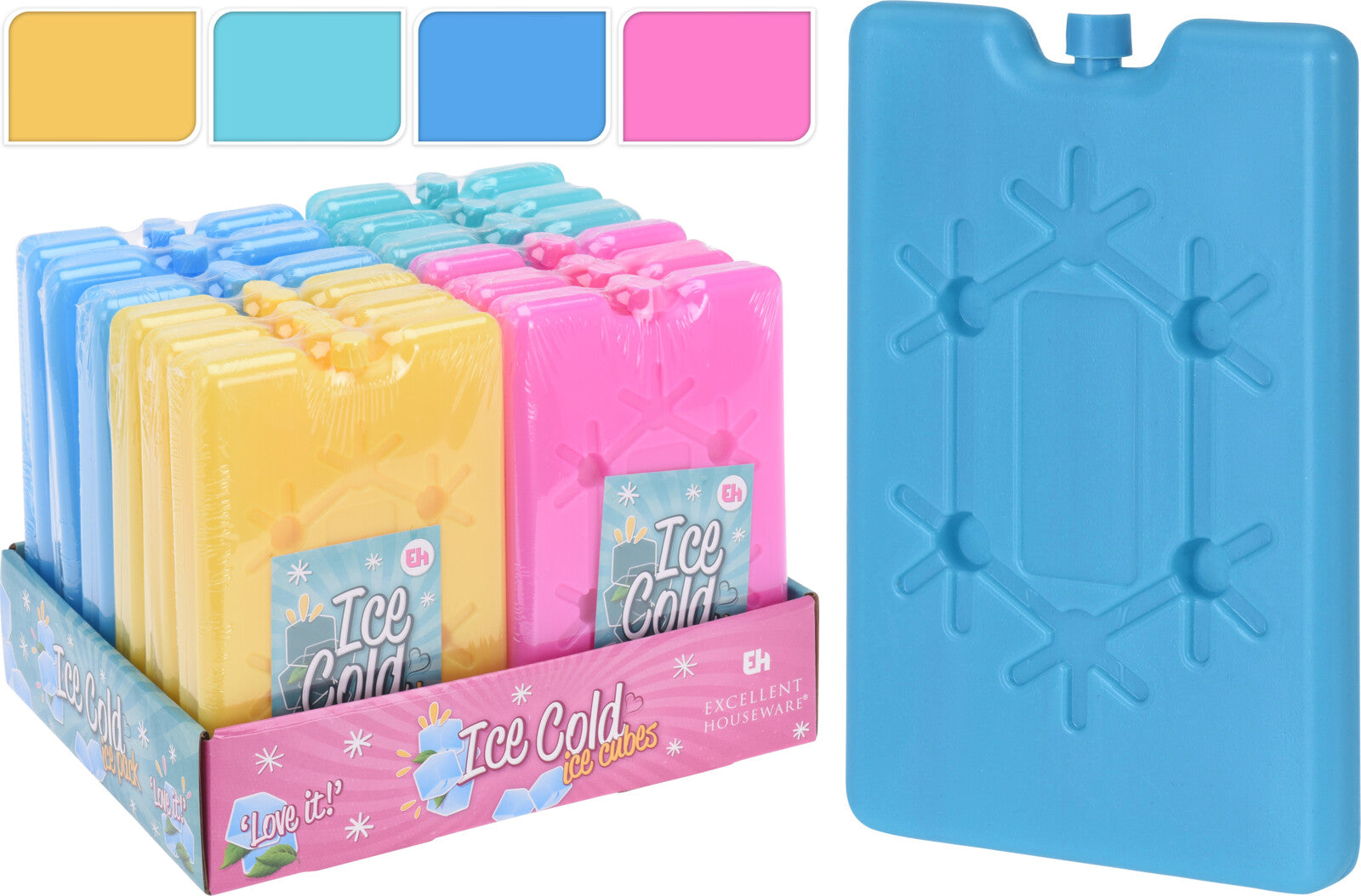 Set 2 Elementi Ghiaccio Per Frigo 16X10 Cm