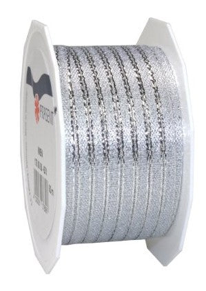 Nastro Wien Silver da 50 m altezza 5 mm per decorazioni e confezioni regalo - DeMatteis.it