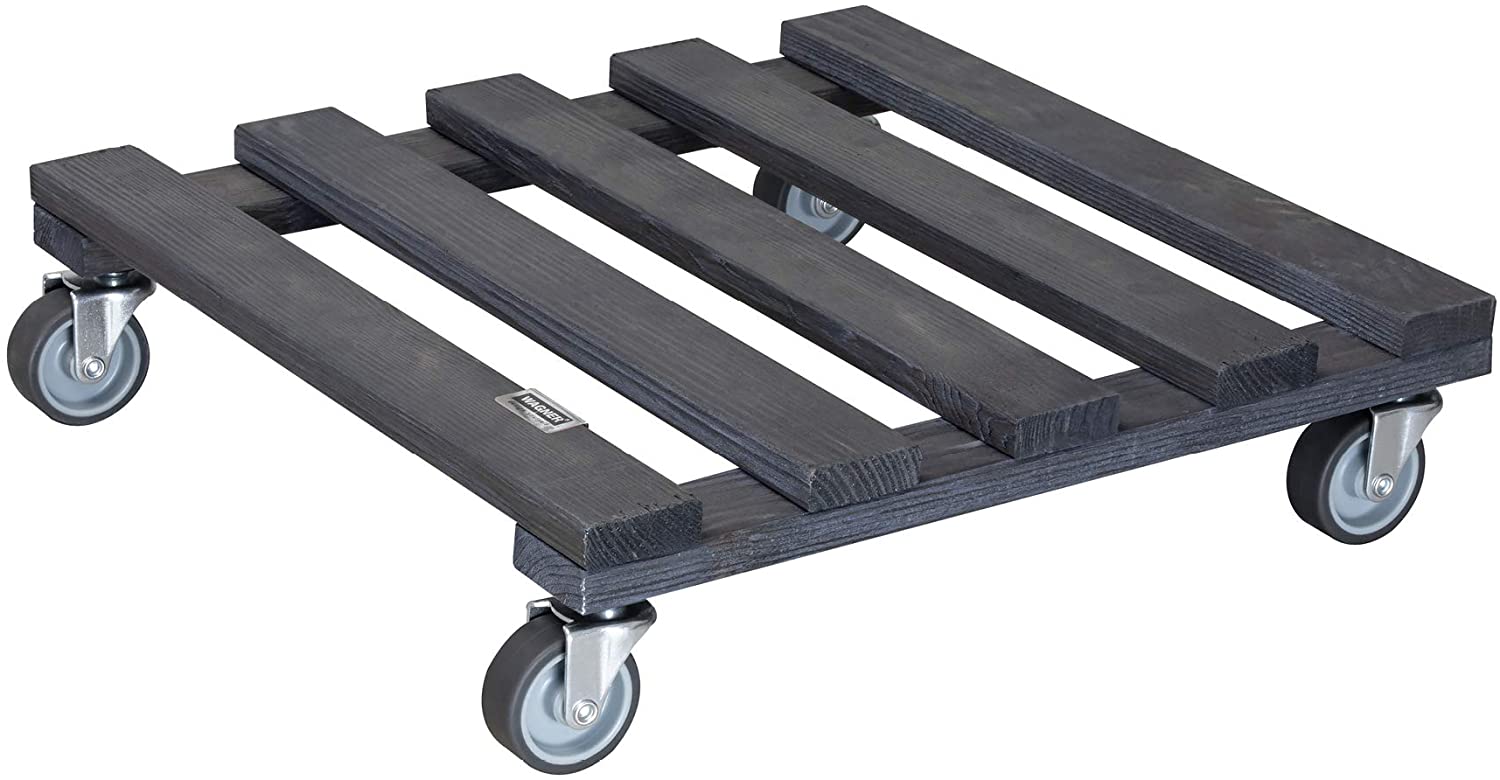 Carrello Per Piante Legno Pino 38X38 Cm 120 Kg