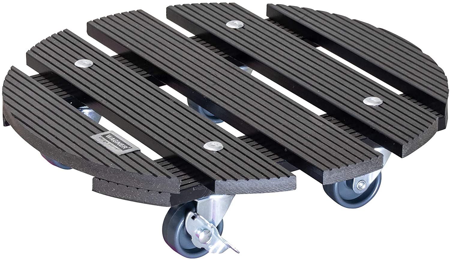 Carrello Per Piante Legno Plastica Composito Antracite D29 Cm 100 Kg