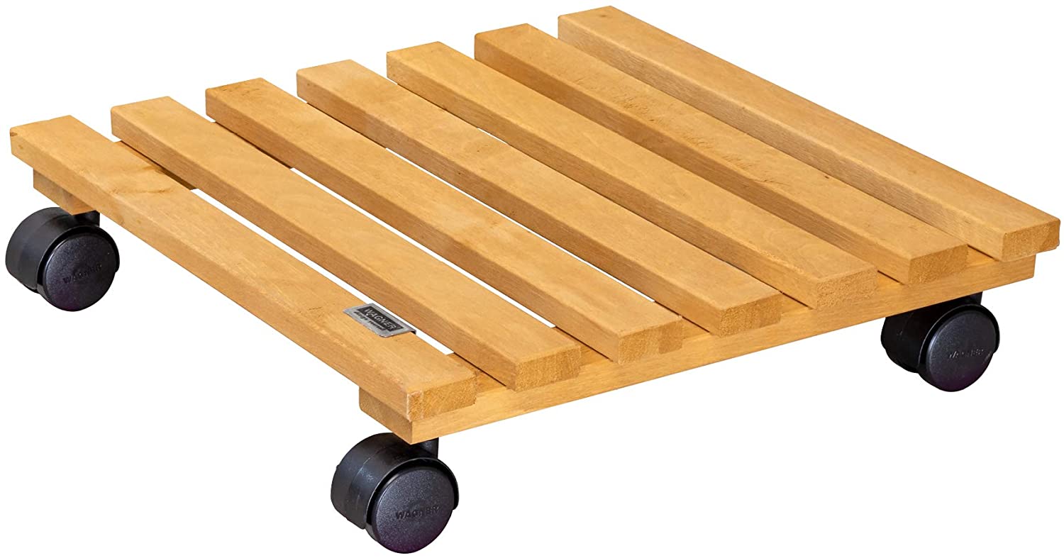 Carrello Per Piante Legno Ontano 35X35 Cm 100 Kg