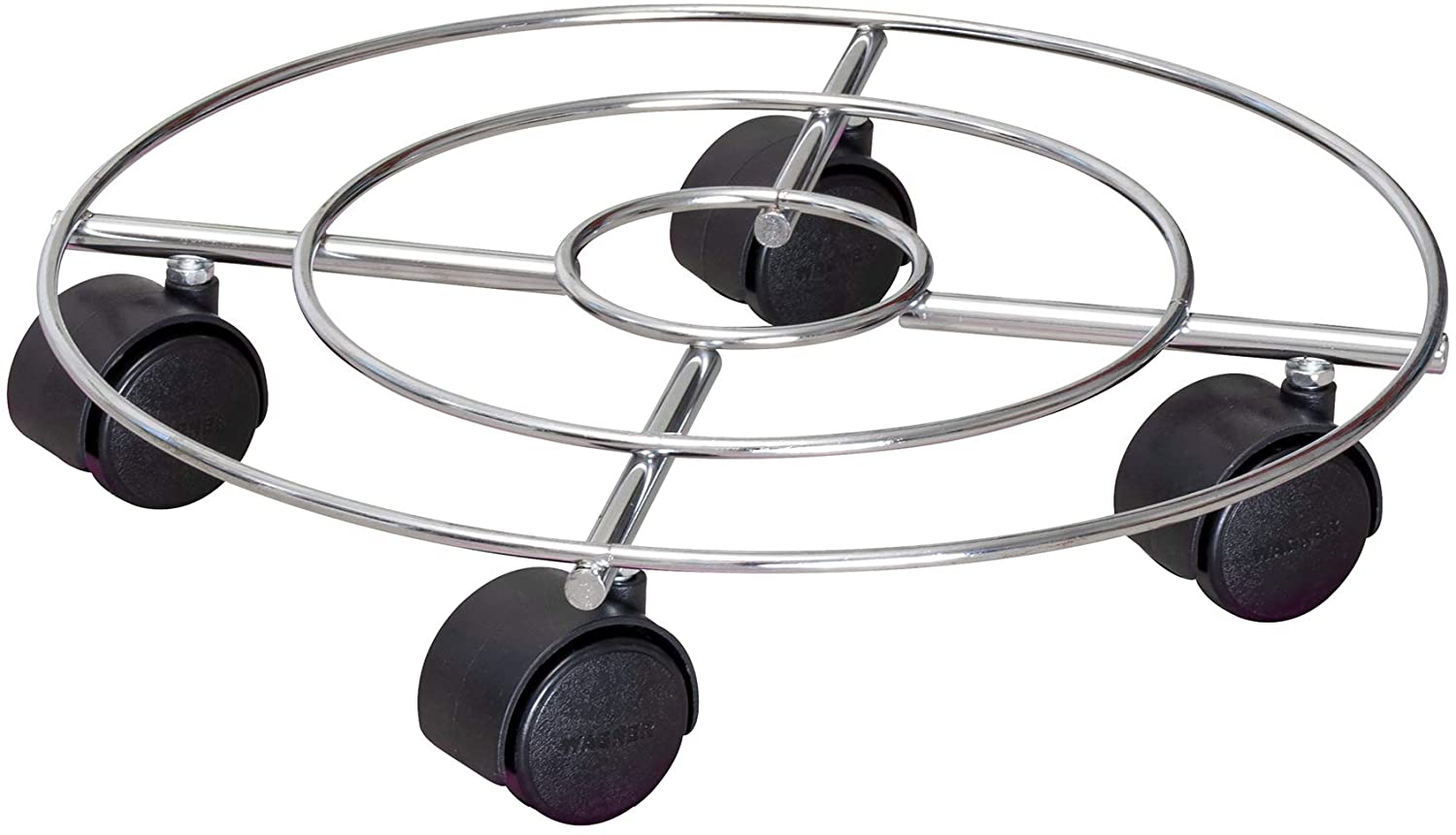 Carrello Per Piante Acciaio Cromato D30 Cm 60 Kg