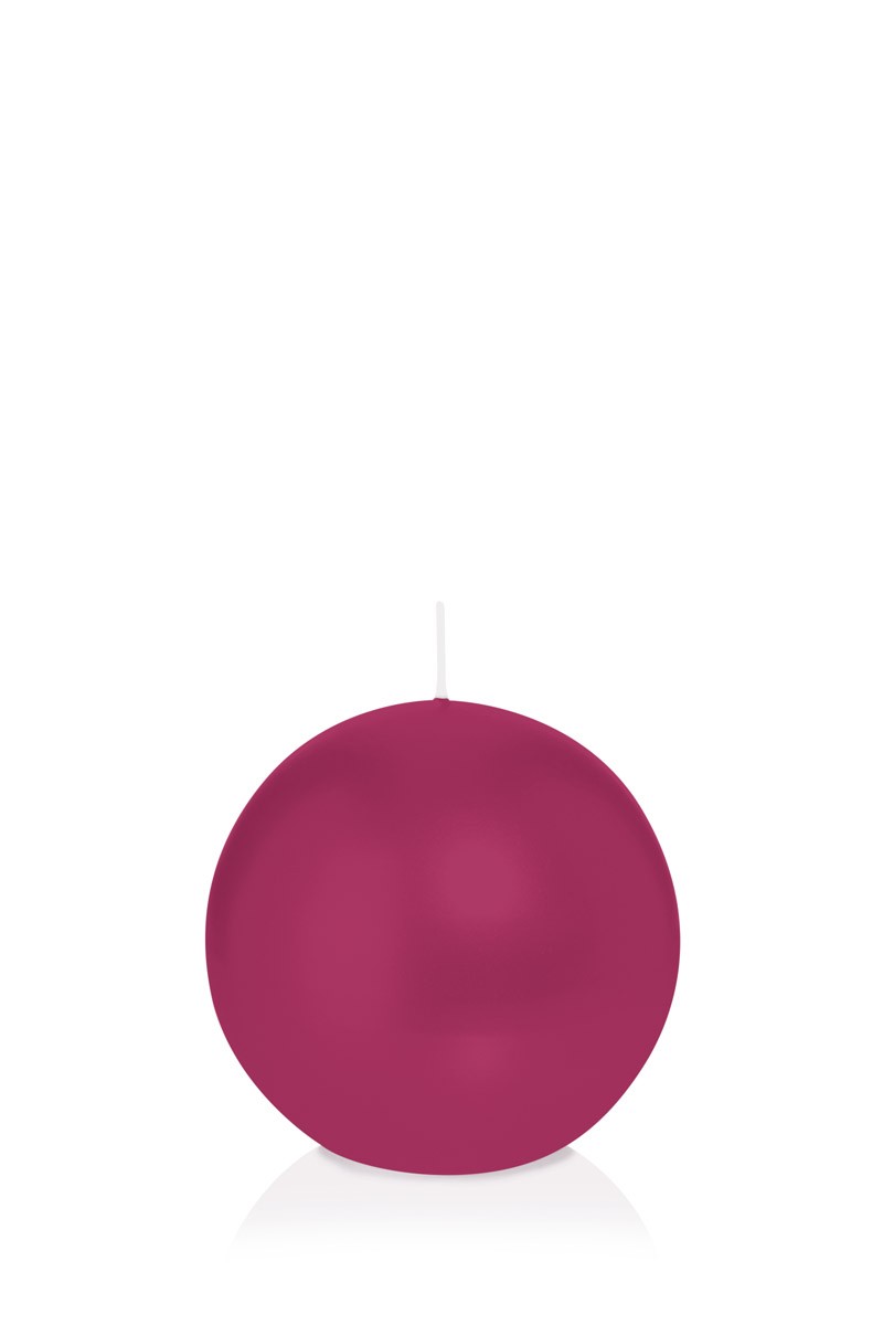 Candela Sferica 70 Mm Rosso Cardinale