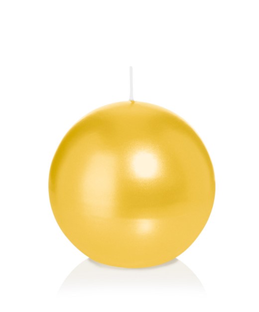 Candela Sferica 70 Mm Giallo