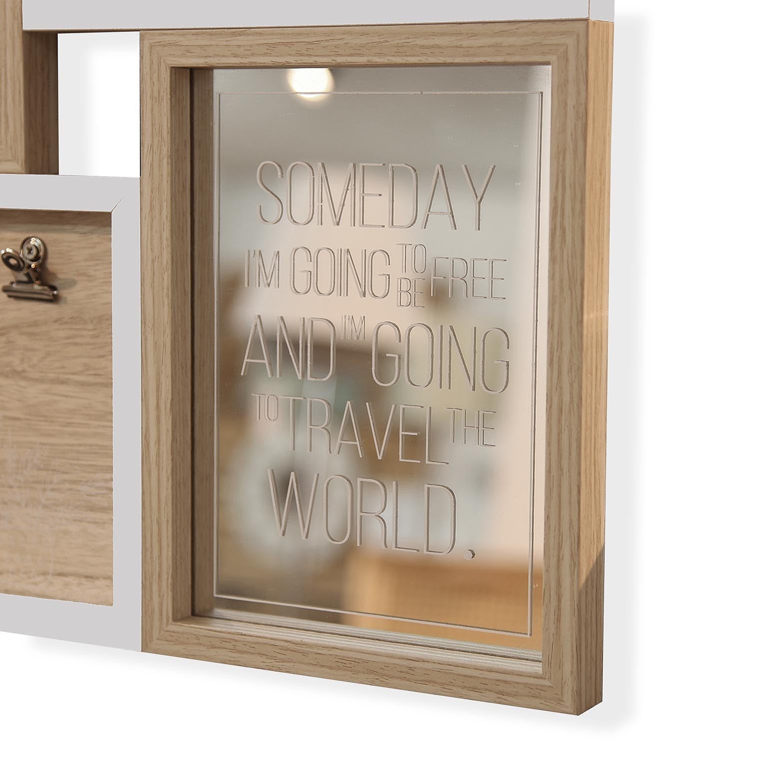 Portafoto Multiplo Quattro Posti Legno