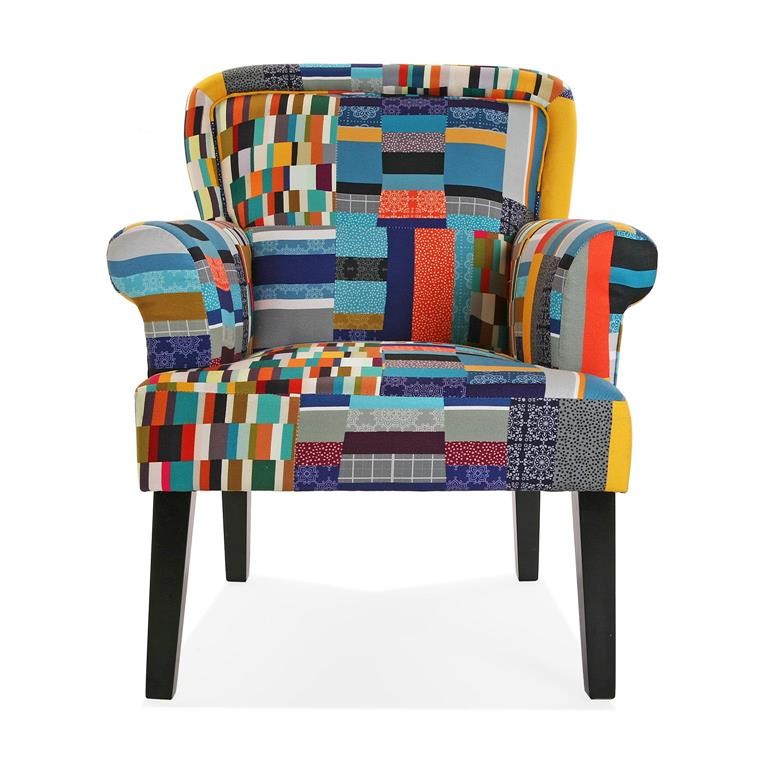 Poltrona Parchwork Etna Blu