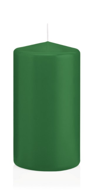 Candela Cilindrica 6X12 Cm Verde Scuro