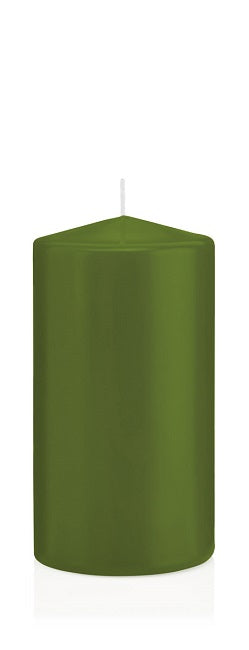 Candela Cilindrica 8X15 Cm Oliva
