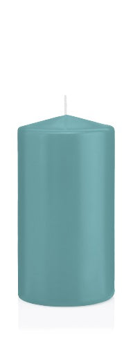 Candela Cilindrica 8X15 Cm Turchese