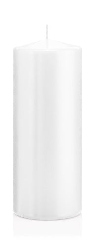 Candela Cilindrica 8X20 Cm Bianco