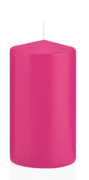 Candela Cilindrica 7X13 Cm Rosa