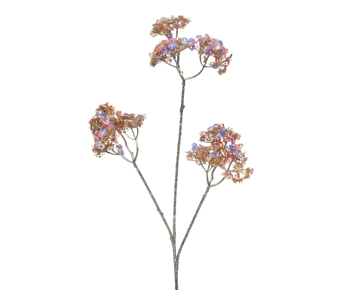 Ramo Fiori Blush Pink Finitura Oro 62 cm per decorazioni e allestimenti floreali artificiali - DeMatteis.it