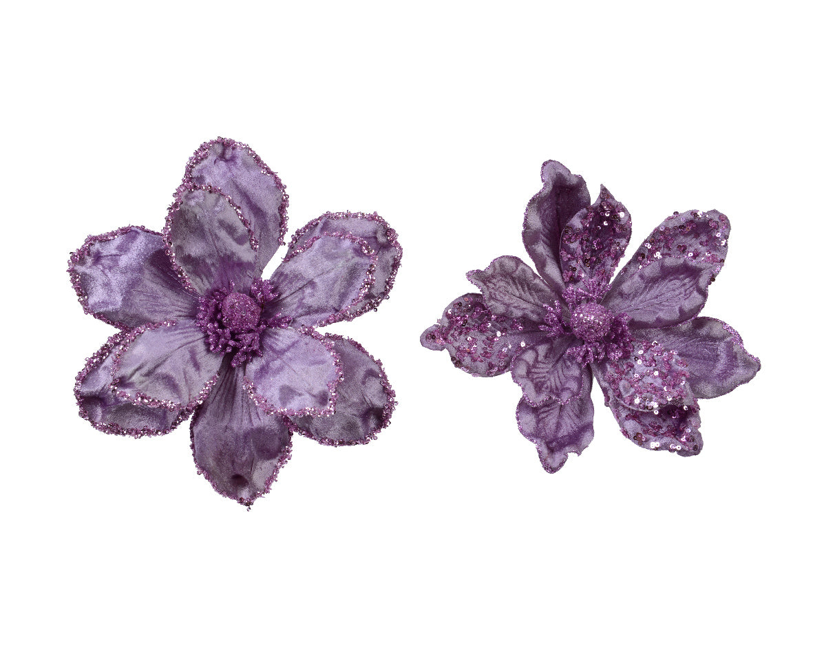 Magnolia Velluto Lilac Con Clip D 24X10 Cm
