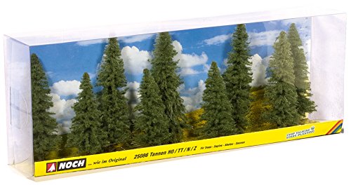 Set 9 Alberi Verdi modellismo per diorami e plastici, misure 8-12 cm - DeMatteis.it