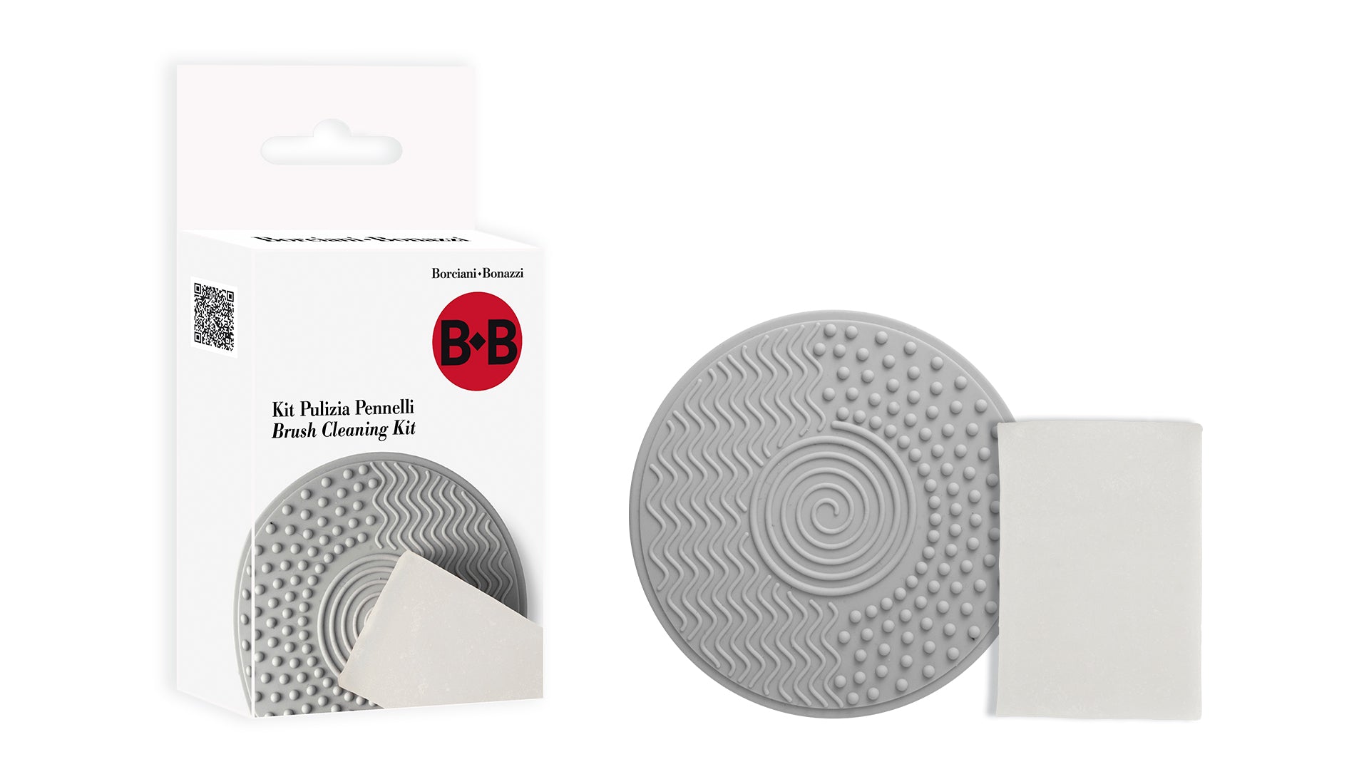 Kit Pad Silicone + Mini Sapone Pulizia Pennelli Bb