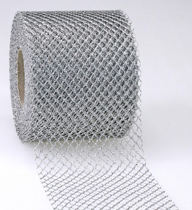 Nastro Siena Silver rotolo da 20 m altezza 72 mm per decorazioni e applicazioni decorative - DeMatteis.it