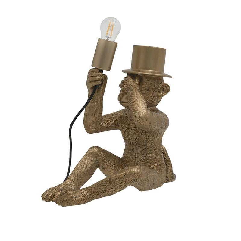 Lampada Scimmia Oro 34X34X32 Cm