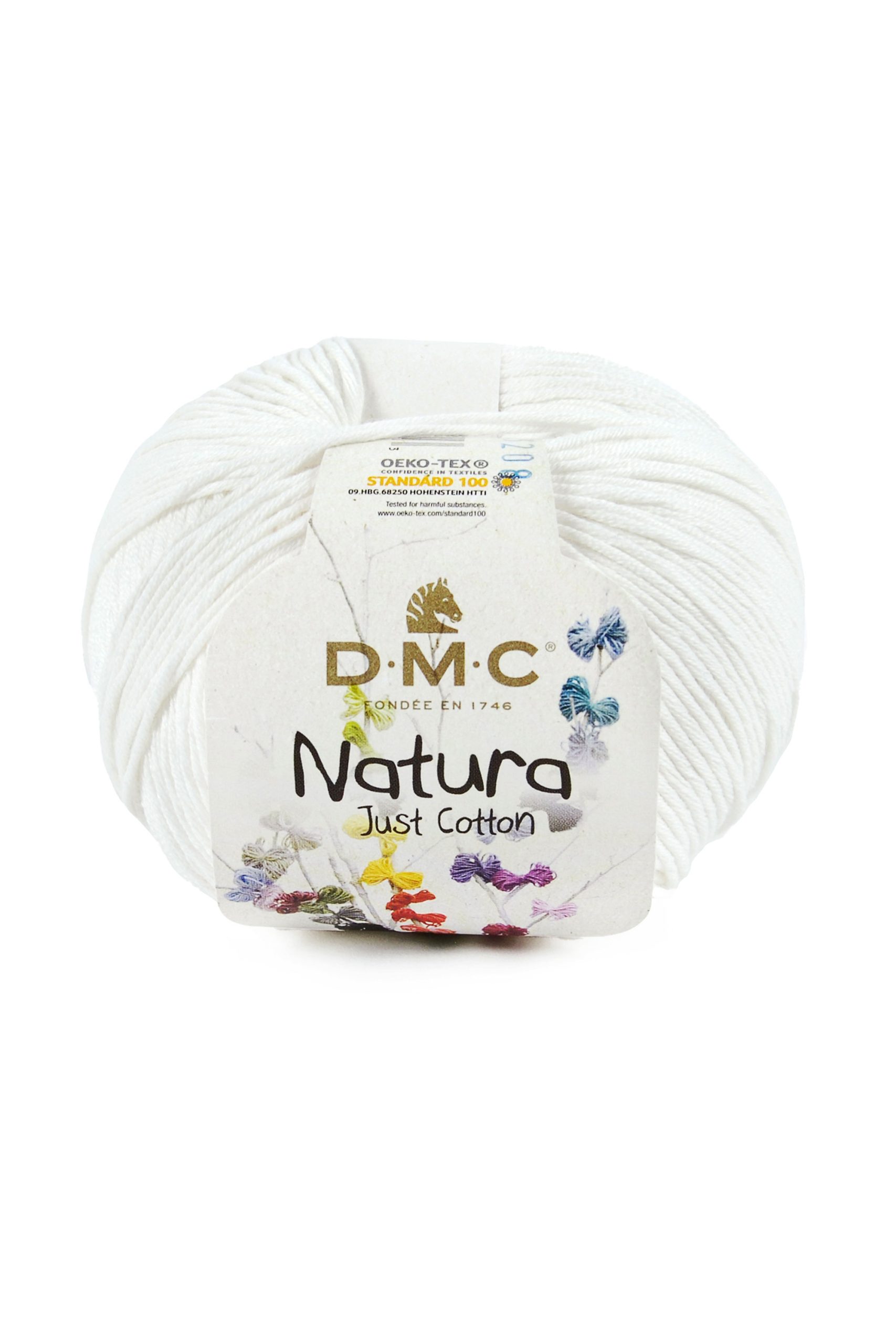 Cotone Dmc Natura Just Cotton Colore N02: Matassa di filato in cotone naturale dalla trama morbida e setosa, disponibile in una vasta gamma di tonalità. | Dematteis.it