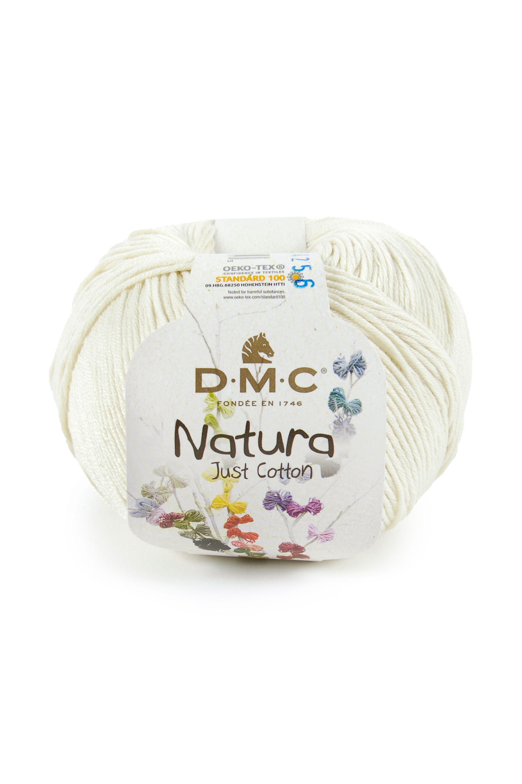Cotone Dmc Natura Just Cotton Colore N35: Matassa di filato in fibra naturale di cotone, disponibile in una vasta gamma di colori, ideale per lavori di uncinetto, maglia e cucito. | Dematteis.it