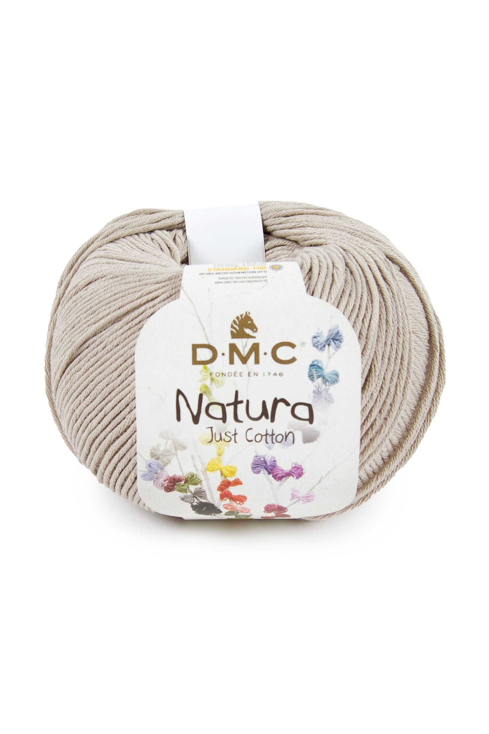 Cotone Dmc Natura Just Cotton Colore N44: Matassina di cotone naturale dalla morbida texture e sfumature delicate, ideale per progetti di cucito, uncinetto e tessitura. | Dematteis.it