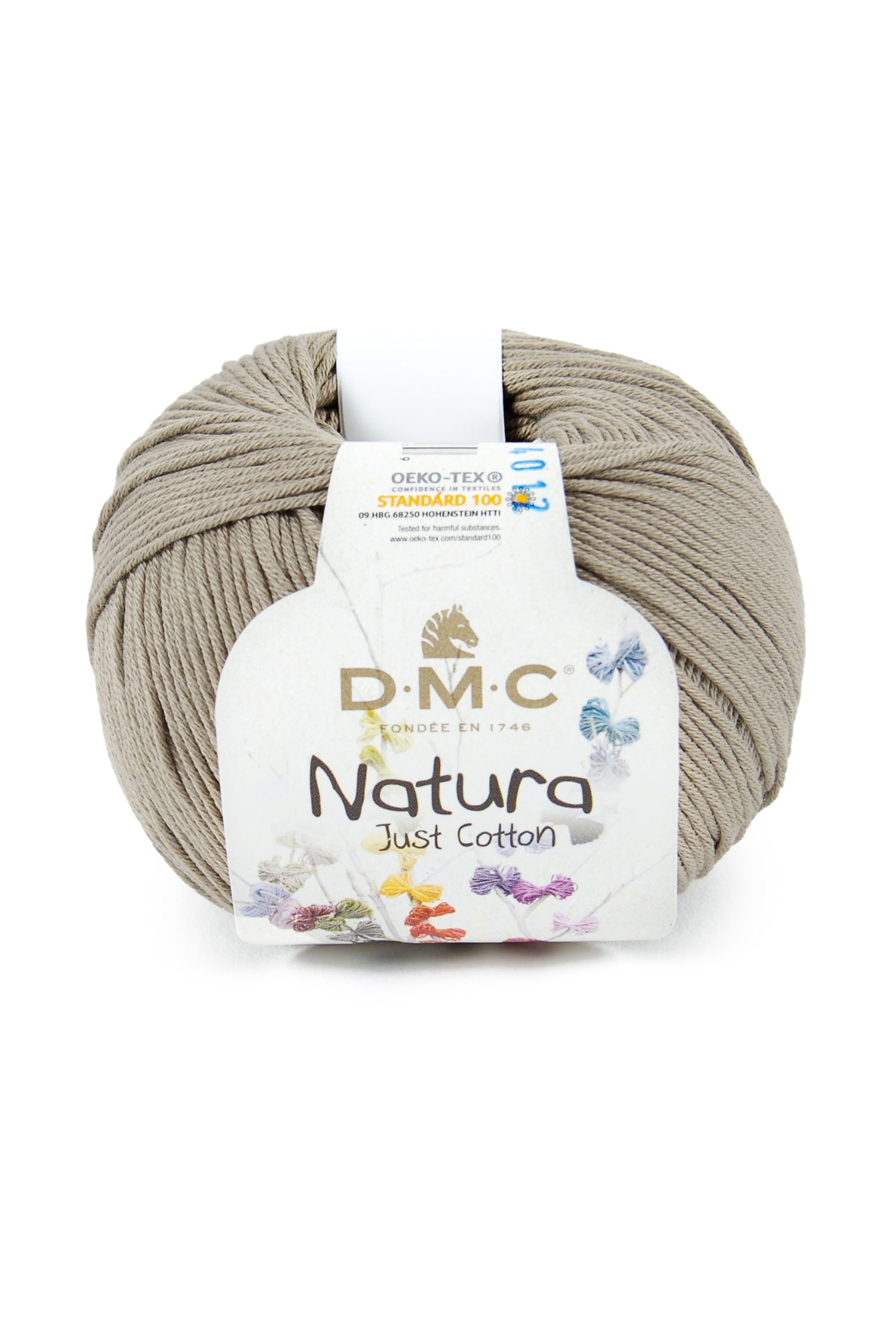 Cotone Dmc Natura Just Cotton Colore N78: Matassa di filato in cotone naturale dalla morbida consistenza e dalla tavolozza di colori neutri, ideale per lavorazioni a maglia e uncinetto. | Dematteis.it