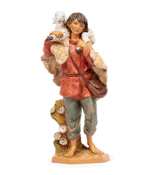 Pastore Fontanini Con Pecora Presepe 53 30 Cm