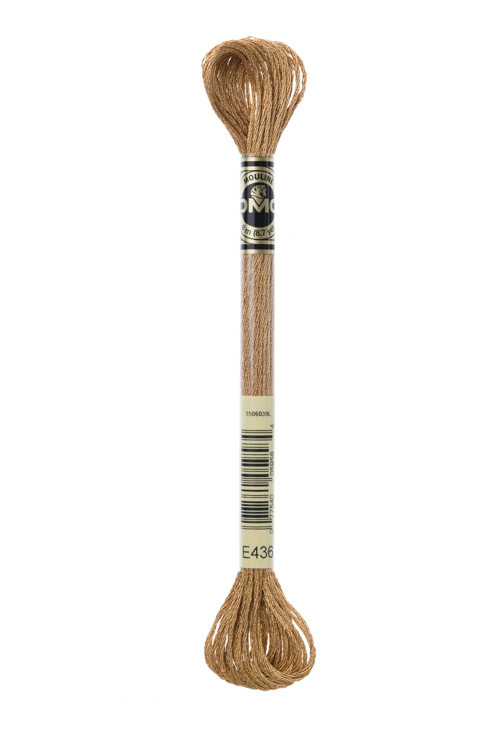 Cotone Dmc Mouline Effet Lumiere Colore E436: Matassa di filato in cotone naturale dalla consistenza morbida e dall'effetto luminoso, ideale per lavorazioni a maglia e uncinetto. | Dematteis.it