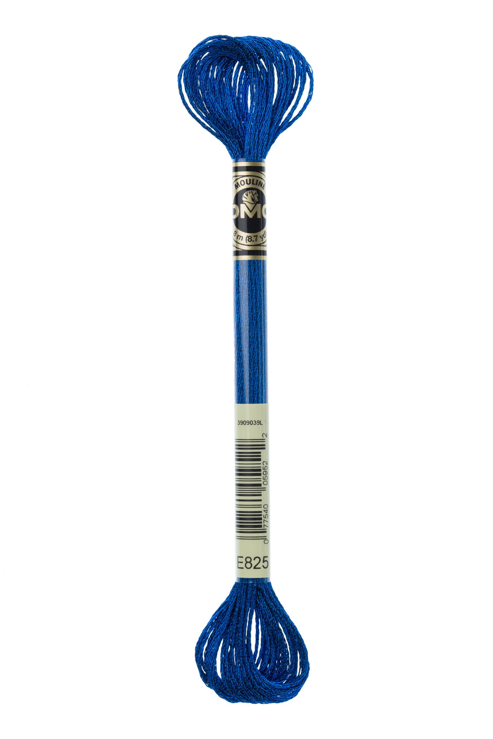 Cotone Dmc Mouline Effet Lumiere Colore E825: Filo di cotone mouliné con effetto luminoso, disponibile in una vasta gamma di colori vivaci e brillanti. | Dematteis.it