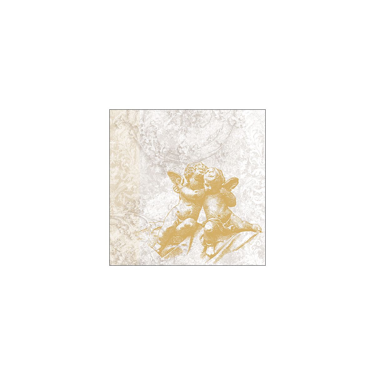 Set 20 Tovaglioli 33X33 Cm Classic Angels Gold