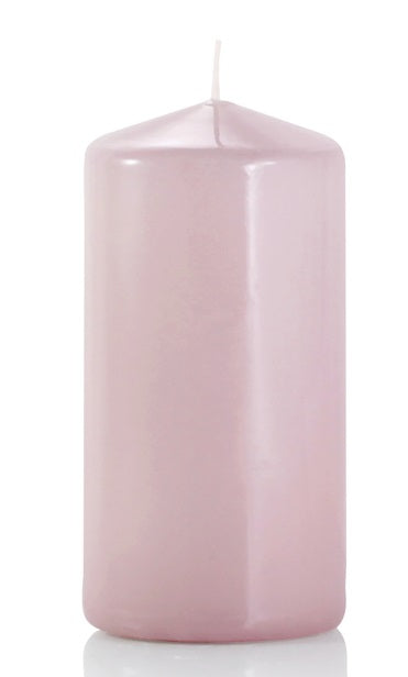 Candela Cilindrica 6X12 Cm Rosato