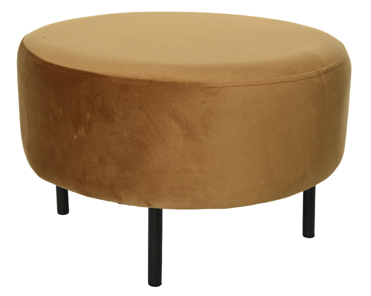 Seduta Velluto Camel Brown 55X35 Cm