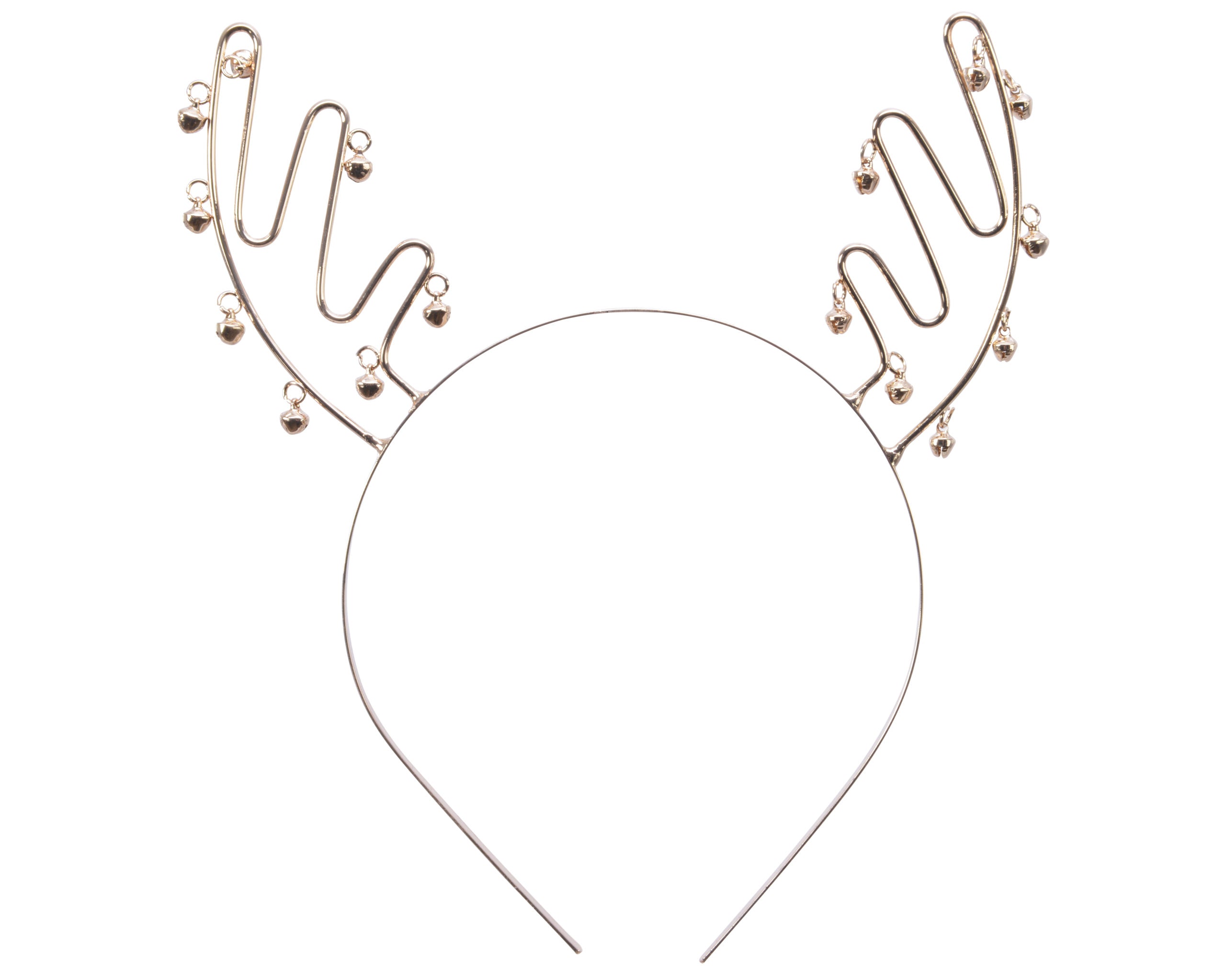 Frontino con corna renne Gingle accessorio natalizio 18x22 cm con sonagli decorativi - DeMatteis.it