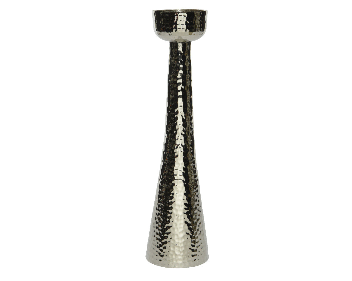 Portacandela Finitura Alluminio 9X12X50 Cm