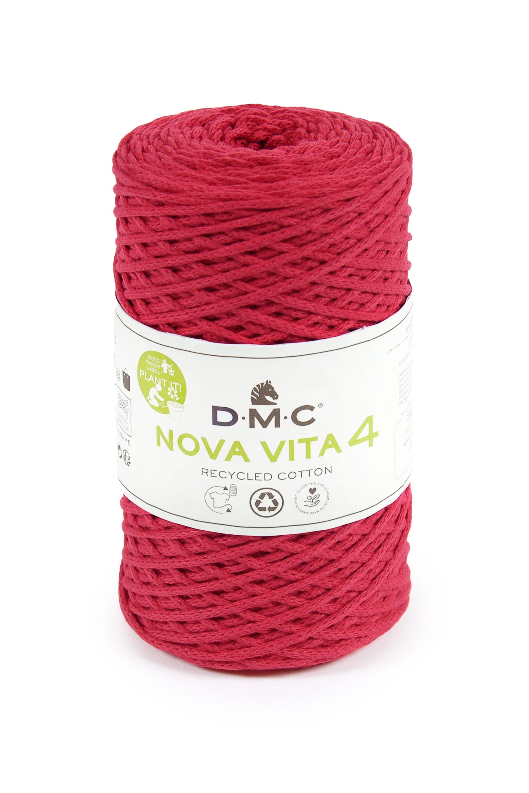 Cotone Dmc Nova Vita 4 Recycled Cotton Colore 05: Matassa di filato realizzato con cotone riciclato, disponibile in una vasta gamma di colori vivaci e naturali. | Dematteis.it