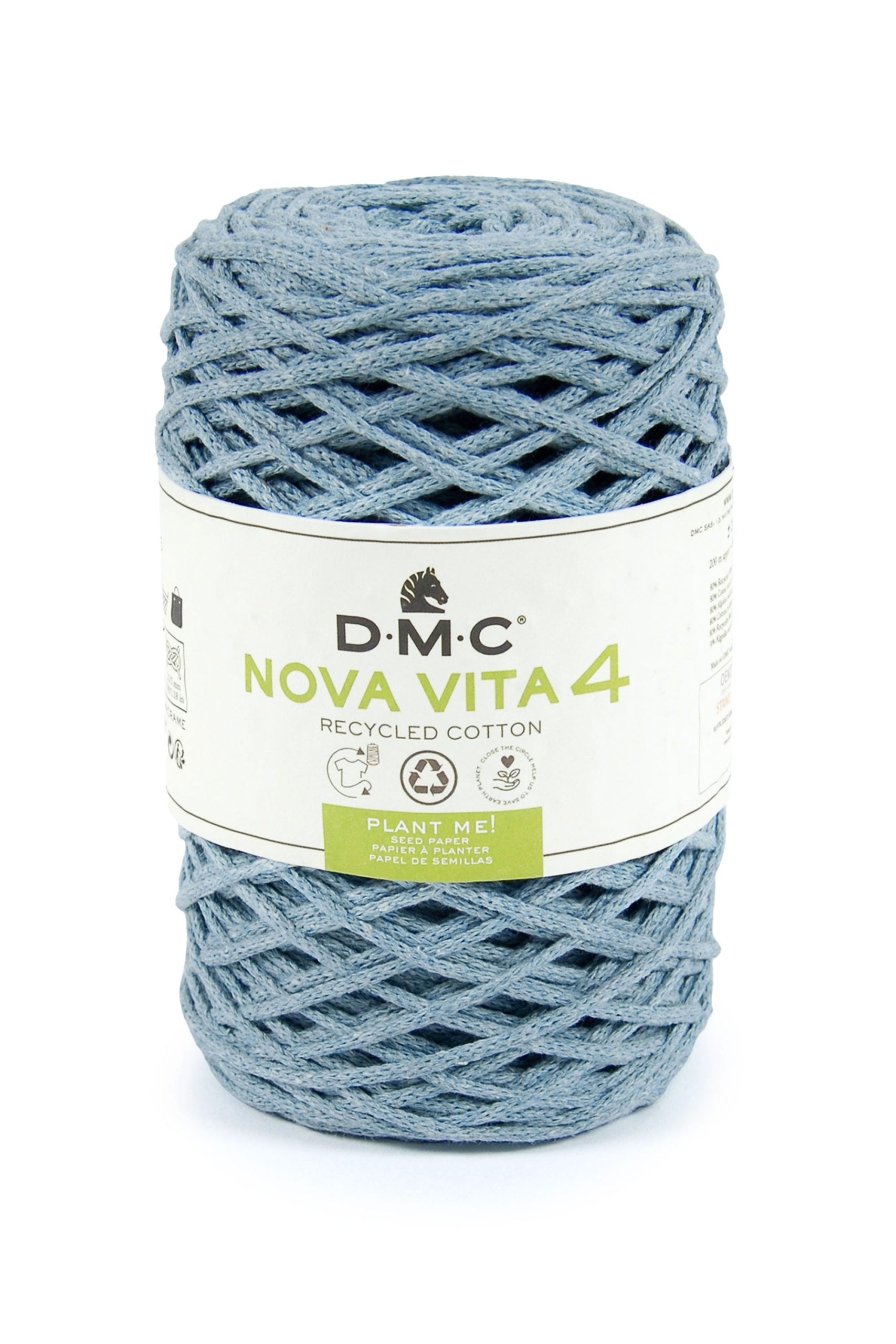 Cotone Dmc Nova Vita 4 Recycled Cotton Colore 07: Filato ecologico realizzato con cotone riciclato, disponibile in una vasta gamma di colori vivaci e naturali. | Dematteis.it