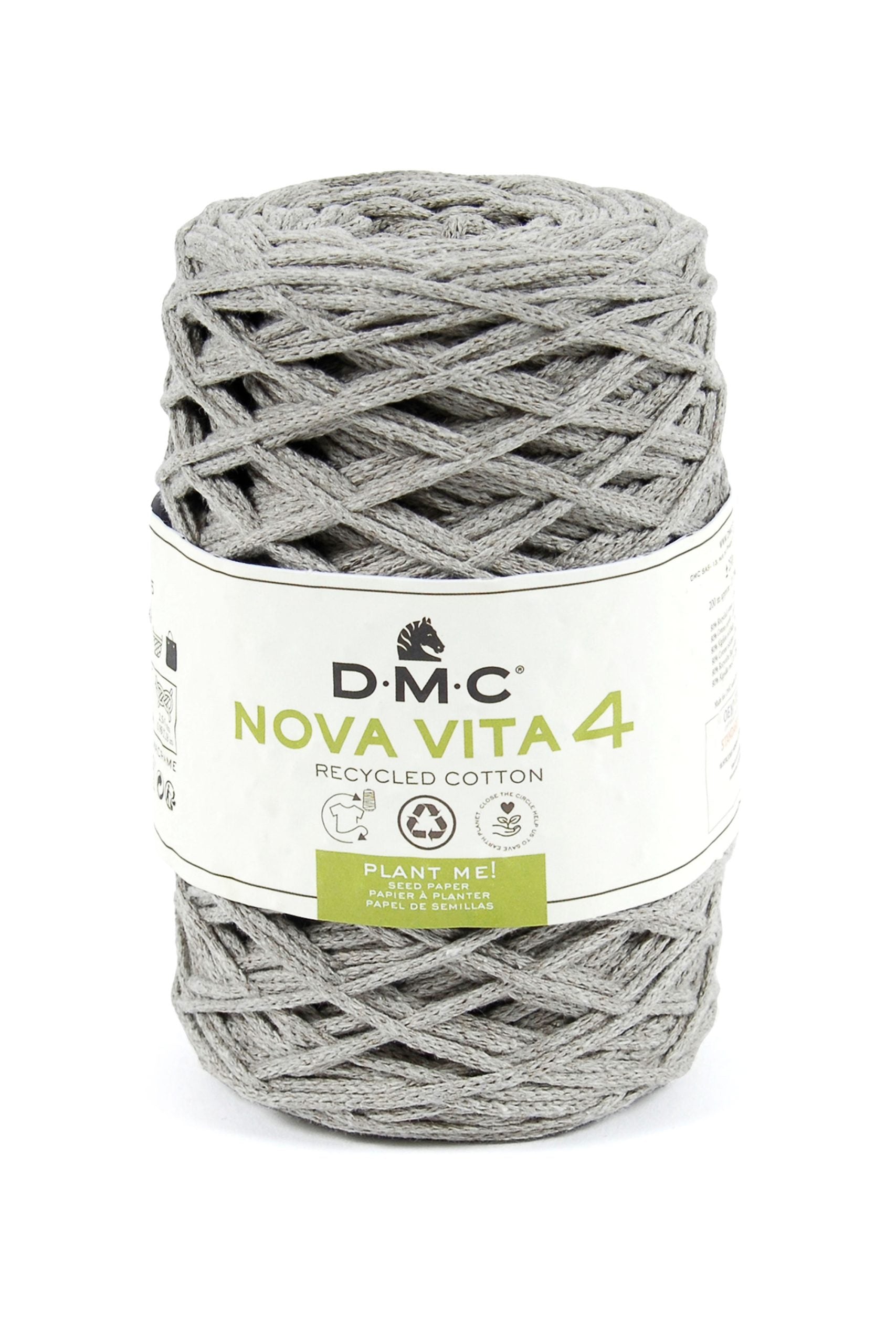 Cotone Dmc Nova Vita 4 Recycled Cotton Colore 111: Filato in cotone riciclato dal colore vivace, ideale per progetti di artigianato creativo e realizzazione di accessori. | Dematteis.it