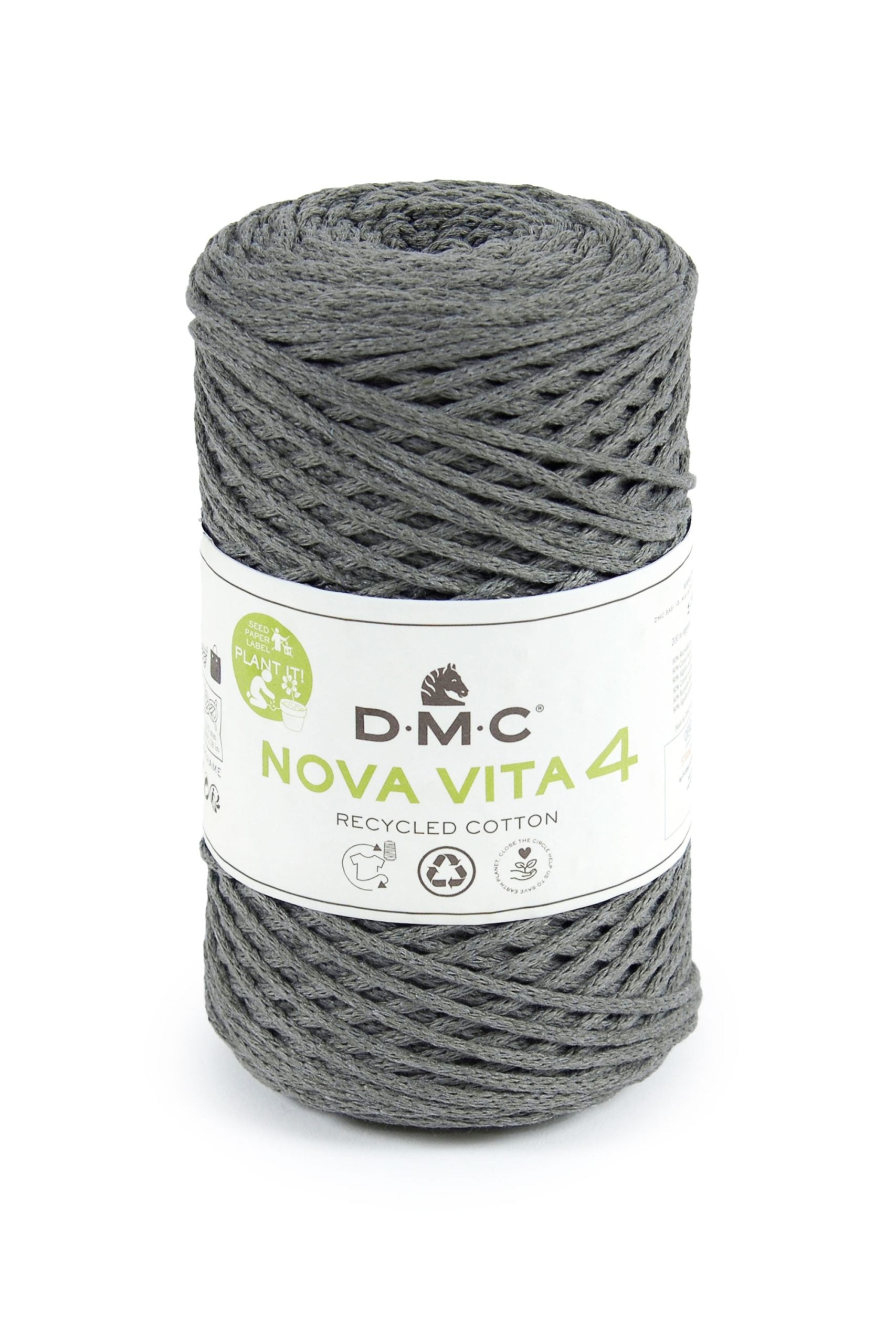 Cotone Dmc Nova Vita 4 Recycled Cotton Colore 12: Filo di cotone riciclato dalla texture morbida e naturale, disponibile in una vasta gamma di tonalità vivaci e accattivanti. | Dematteis.it