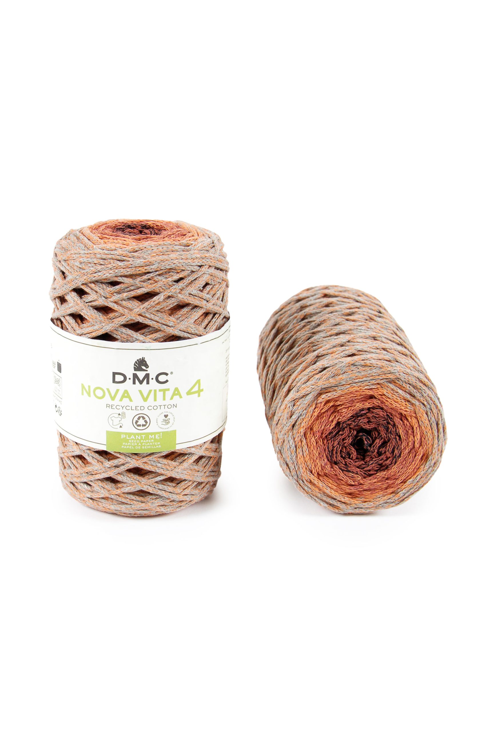 Cotone Dmc Nova Vita 4 Recycled Cotton Colore 105: Matassa di cotone riciclato, disponibile in molteplici colori vivaci, ideale per progetti creativi di tessitura e uncinetto. | Dematteis.it