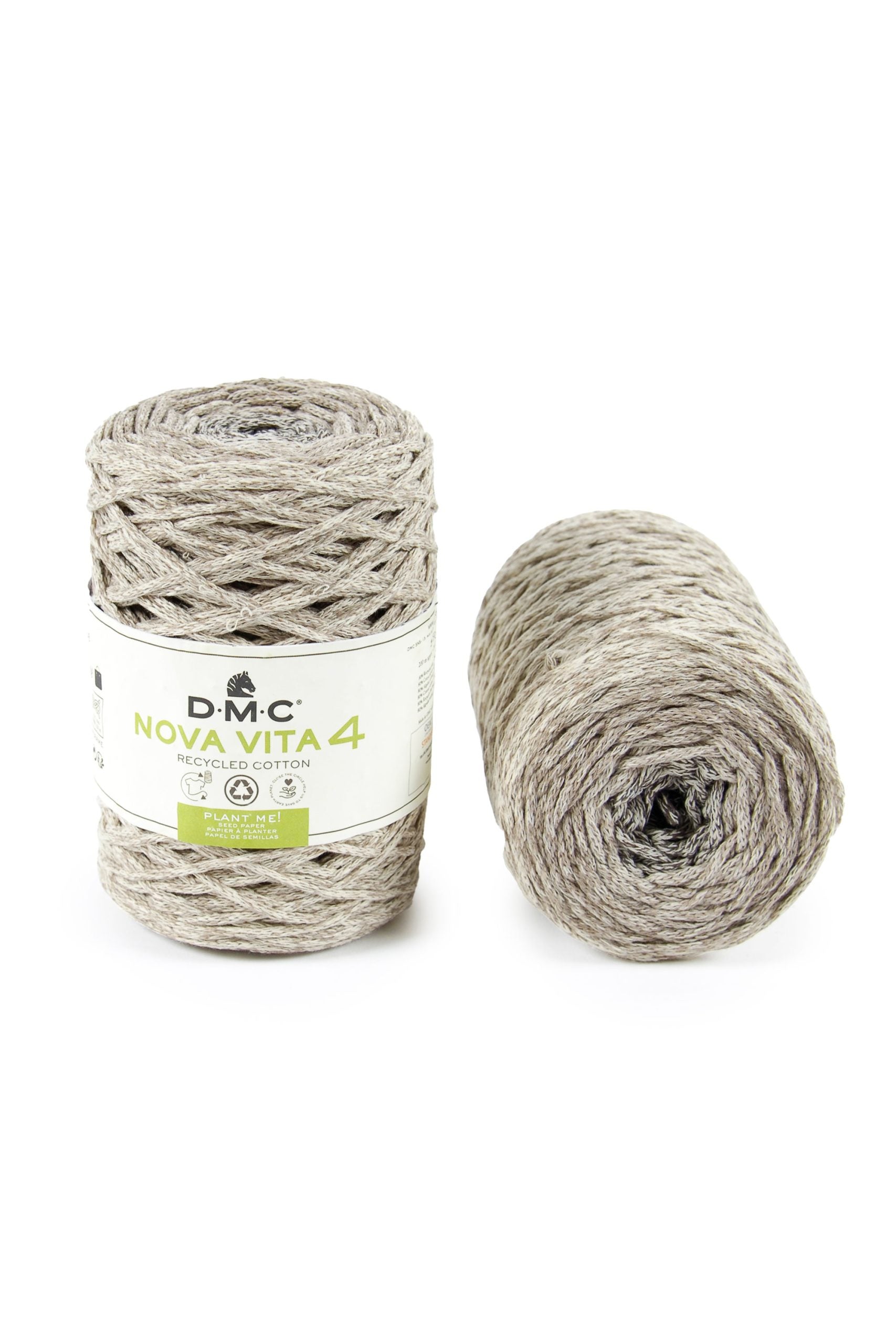 Cotone Dmc Nova Vita 4 Recycled Cotton Colore 311: Filato ecologico realizzato interamente con cotone riciclato, dalla trama morbida e dalla vasta gamma cromatica. | Dematteis.it