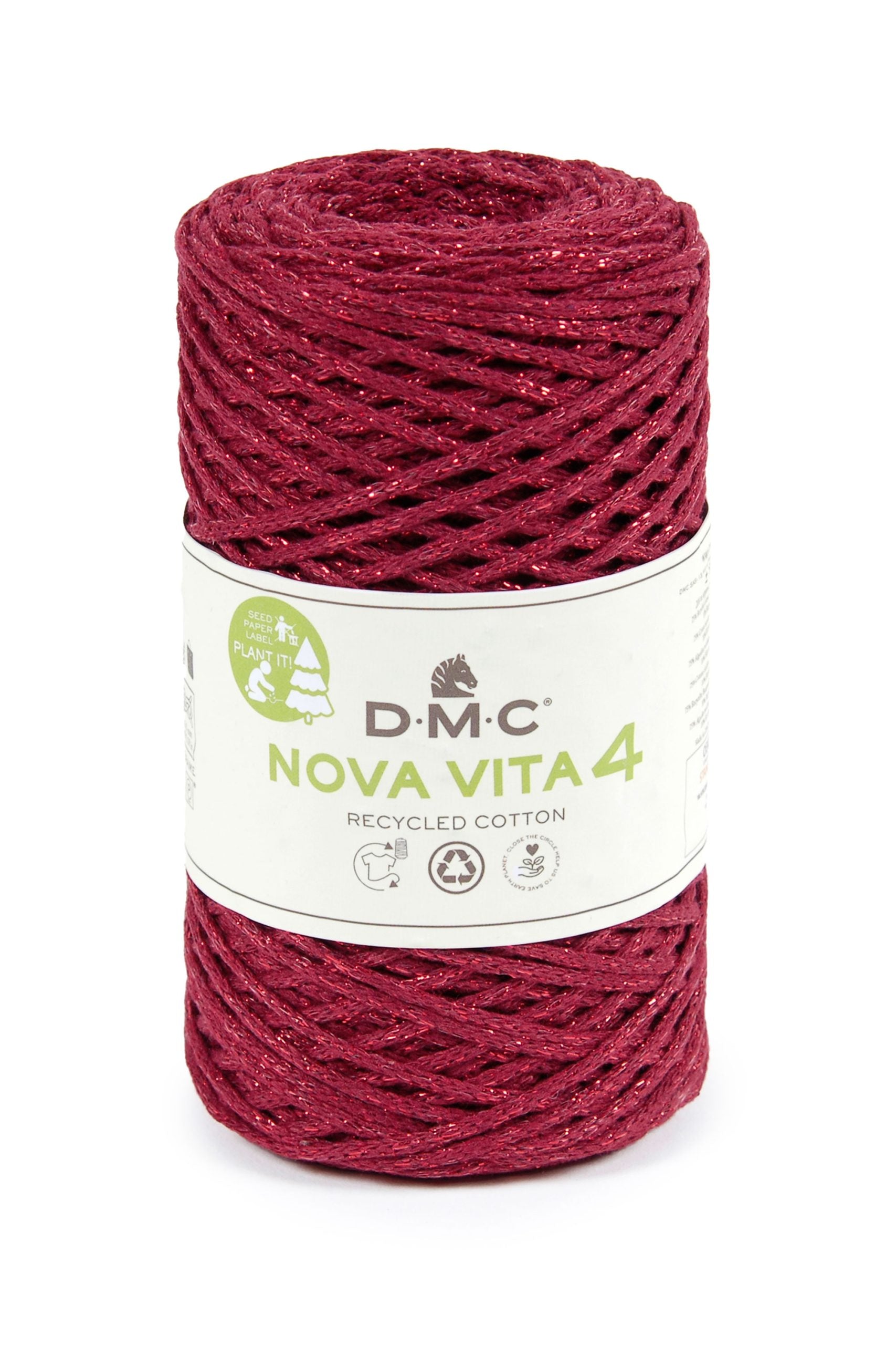 Cotone Dmc Nova Vita 4 Metallic Effects Colore 115: Filato in cotone con effetti metallici e brillanti, ideale per realizzare progetti creativi e decorazioni di tendenza. | Dematteis.it