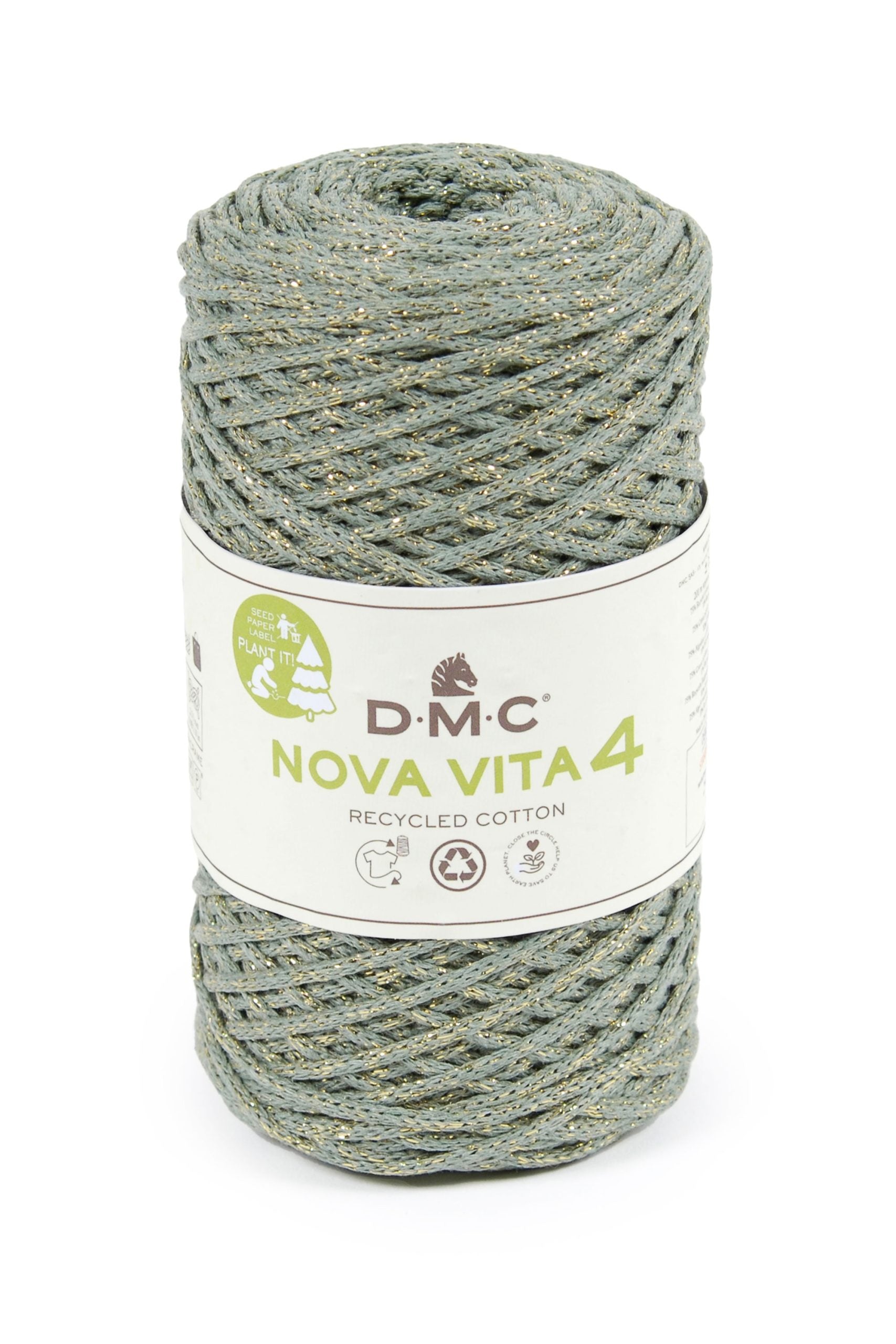 Cotone Dmc Nova Vita 4 Metallic Effects Colore 128: Filo di cotone con effetti metallici, disponibile in una vasta gamma di colori vivaci e brillanti, ideale per realizzare progetti creativi e artigianali. | Dematteis.it